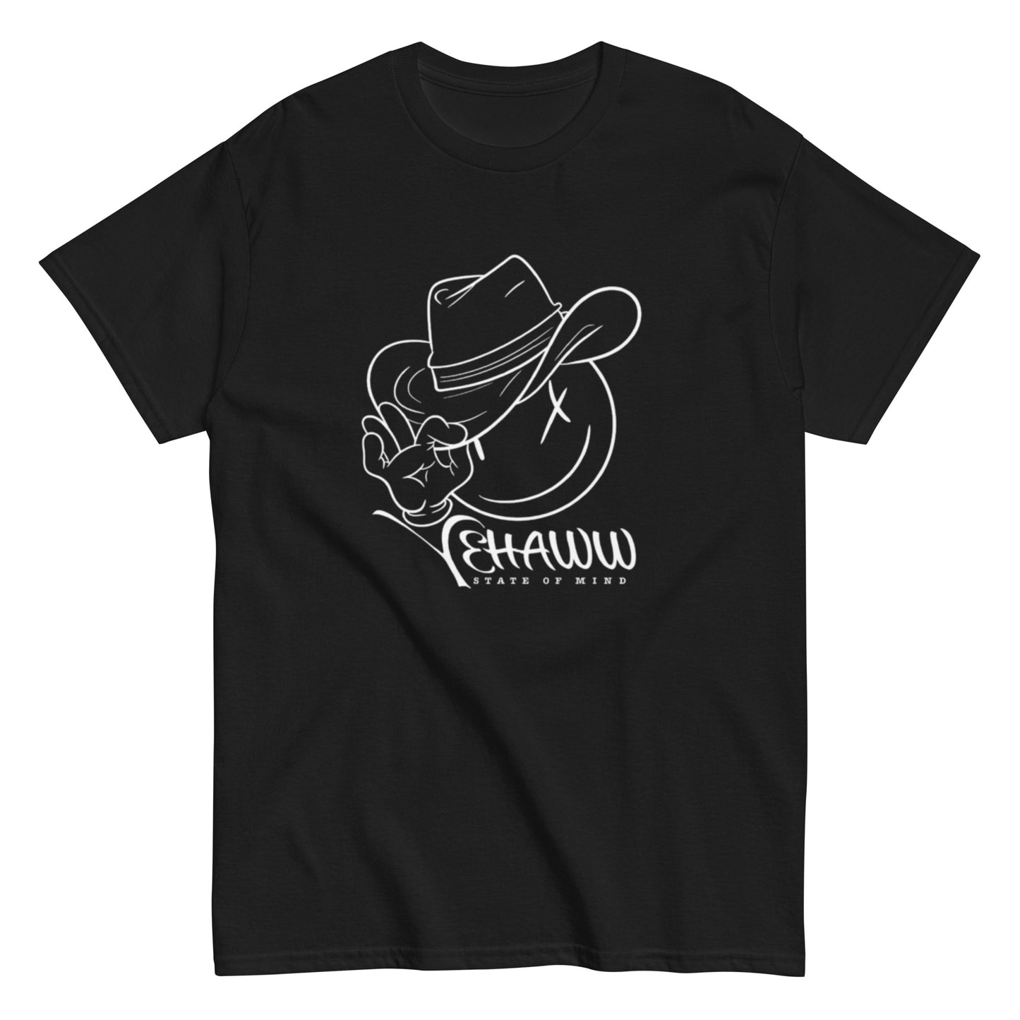 Yehaww State Of Mind (Men's Classic Black Tee)