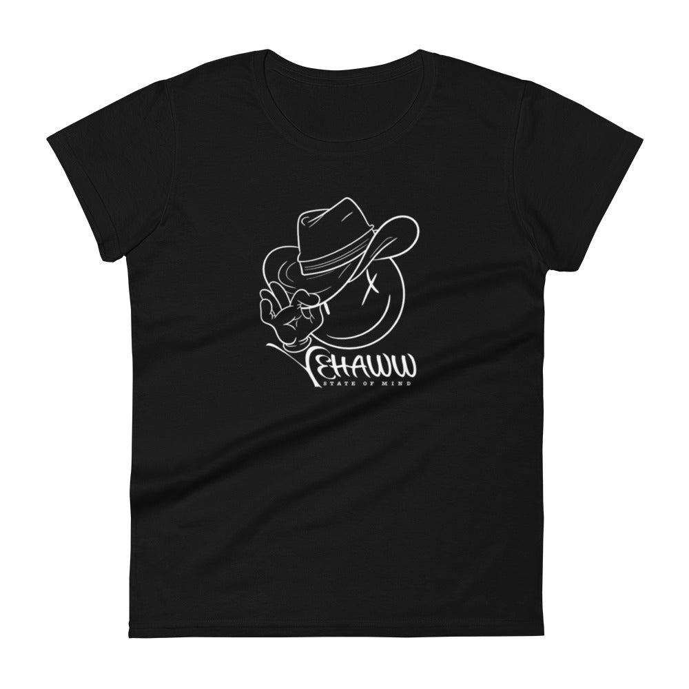 Yehaww State Of Mind (Women's Black Tee)